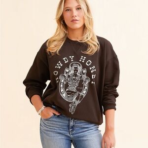 Exclusive Ariat Rodeo Howdy Honey Oversized Pullover